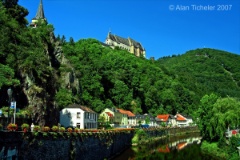 Château de Vianden above the River Our   (Vianden, Luxembourg) : château de vianden, vianden castle, vianden, castle, luxembourg, ticheler