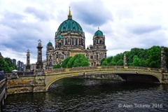 Berliner Dom on the Spree River   (Berlin, Germany) : berlin, germany, berlin cathedral, berliner dom, spree river, bridge, ticheler