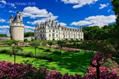 Château de Chenonceau from Catherine de Medici's Garden   (Chenonceaux, France) : château de chenonceau, chateau, chenonceau, chenonceaux, garden, chatherine de medici, ticheler