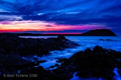 Beachside at Dusk (L'Anse aux Meadows, Newfoundland) . . . © 2005 Alan Ticheler. All rights reserved.
