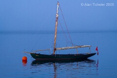 Boat in Morning Mist (Baddeck, Nova Scotia) . . . © 2005 Alan Ticheler. All rights reserved.