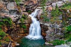 Mountain Canyon Waterfall (Waterton Lakes National Park, Canada) . . . © 2008 Alan Ticheler. All rights reserved.