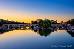 Sunrise on the Seine (Paris, France) . . . © 2016 Alan Ticheler. All rights reserved.