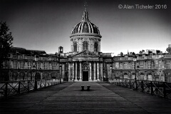 Institut de France viewed from Pont des Arts  (Paris, France) . . . © 2016 Alan Ticheler. All rights reserved.