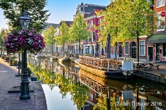 Early Morning Dutch Canal (Leiden, Netherlands) . . . © 2016 Alan Ticheler. All rights reserved.