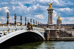 Pont Alexandre III Looking Toward Invalides (Paris, France) . . . © 2011 Alan Ticheler. All rights reserved.