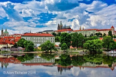 Prague Across the Vlata River (Prague, Czech Republic) . . . © 2016 Alan Ticheler. All rights reserved.