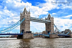 Tower Bridge on the River Thames   (London, England) . . . © 2011 Alan Ticheler. All rights reserved.