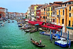 The Grand Canal from Ponte di Rialto (Venice, Italy) . . . © 2011 Alan Ticheler. All rights reserved.